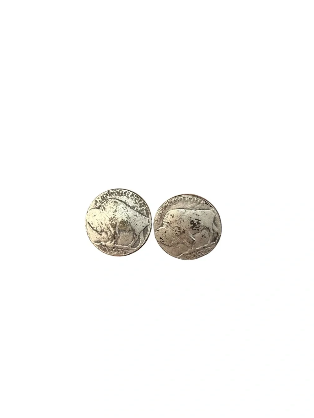 Buffalo Nickel Coin Cufflinks Indian Head Bison Western Men's Jewelry